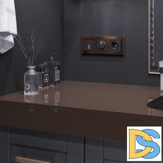 Умный сенсорный выключатель одноклавишный (черный матовый) W4510608