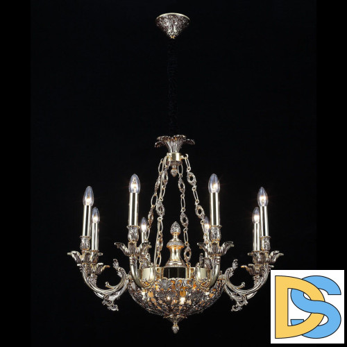 Подвесная люстра Lucia Tucci Firenze 1781.8.2 Antique Gold