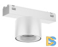 Трековый магнитный светильник Arlight MAG-VIBE-POINT-R75-10W Warm3000 (WH, 24 deg, 48V) 044466