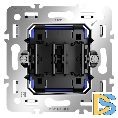 Механизм выключателя двухклавишного 10А, S70