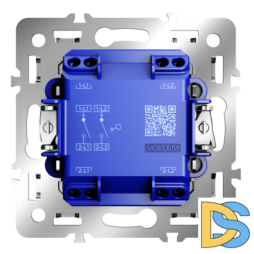 Механизм выключателя двухклавишного 10А, S70