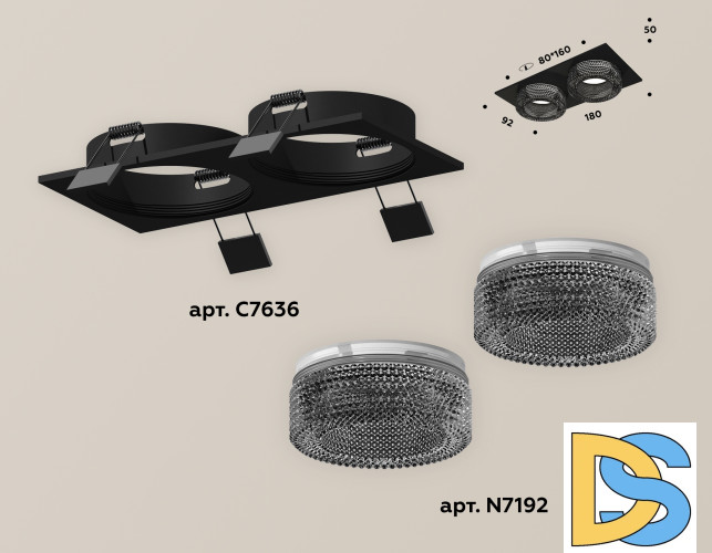 Встраиваемый светильник Ambrella Light Techno XC7636021 (C7636, N7192)