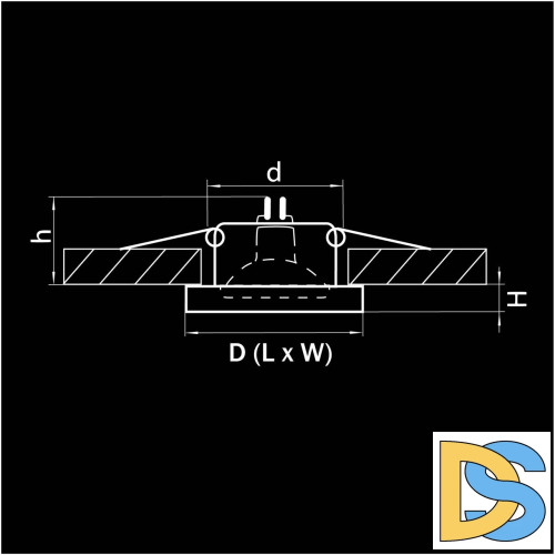 Встраиваемый светильник Lightstar Rifle Qua 002524