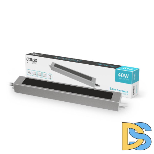 Блок питания Gauss Basic 40Вт DC12 IP67 BT522