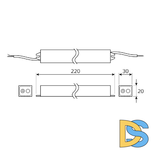 Блок питания Gauss Basic 40Вт DC12 IP67 BT522