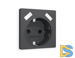 Лицевая панель для розетки с/з со шторками 2USB A+A Ambrella Volt Alfa AP9090