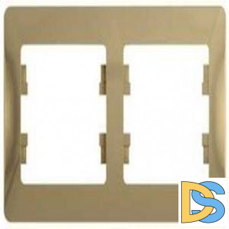 Рамка 2-ая (двойная), Титан, серия Glossa, Schneider Electric