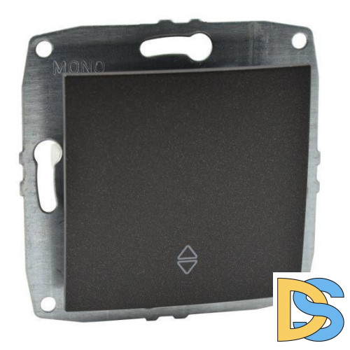 Выключатель одноклавишный перекресный Mono Electric Despina-Larissa 10А 250В графит 500-002025-112