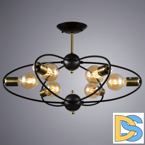 Люстра на штанге ARTE Lamp A1963PL-6BK