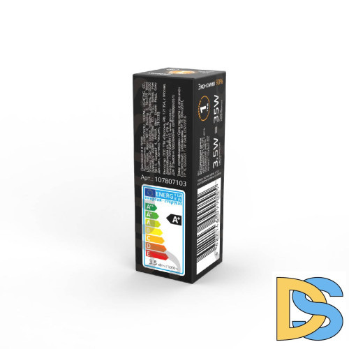 Лампа светодиодная Gauss G4 3.5W 3000K прозрачная 107807103