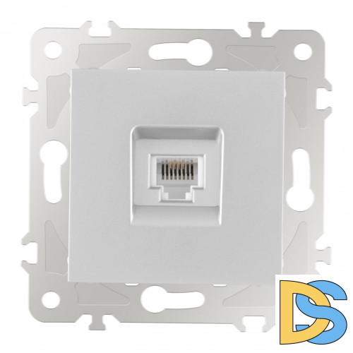Розетка телефонная RJ11 Arte Milano 203.51-1.silver