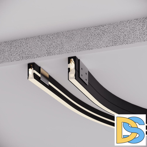 Силиконовый профиль Arlight WPH-FLEX-0616-SIDE-S9-5m BLACK 045788