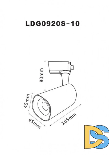 Светильник на шине ARTE Lamp A4561PL-1BK