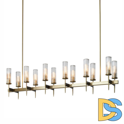 Люстра на штанге Delight Collection Alouette KM0936P-12 brass