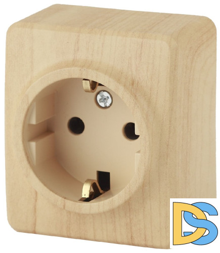 Розетка 2P+E Schuko со шторками Эра 11-2204-11 Б0020690