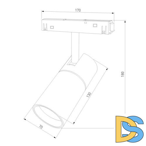 Трековый светильник Elektrostandard Slim Magnetic 4690389178894