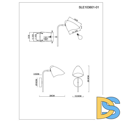 Бра Evoluce Satta SLE103601-01