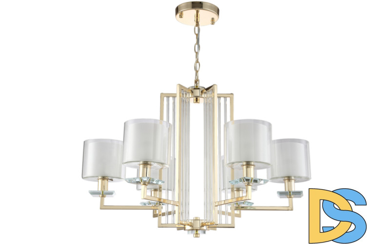 Подвесная люстра Crystal Lux Nicolas NICOLAS SP-PL6 GOLD/WHITE