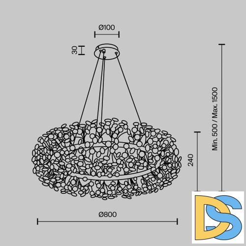 Подвесная люстра Modestyle MS.9029.20 CR
