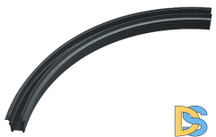 Радиусный магнитный шинопровод iLedex Vision 4822-1/4-D1000-BK