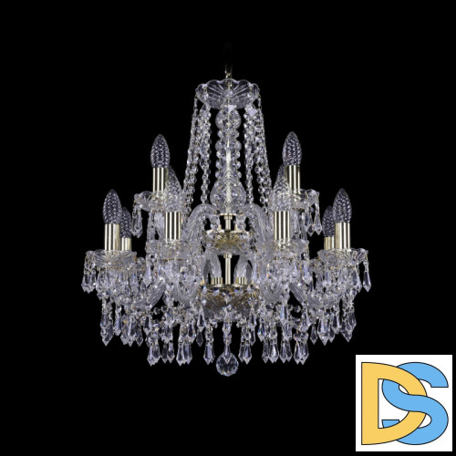 Подвесная люстра Bohemia Ivele Crystal 1403/8+4/160/2d G