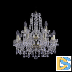 Подвесная люстра Bohemia Ivele Crystal 1403/8+4/160/2d G