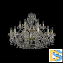 Подвесная люстра Bohemia Ivele Crystal 1409/12+6/300/2d G