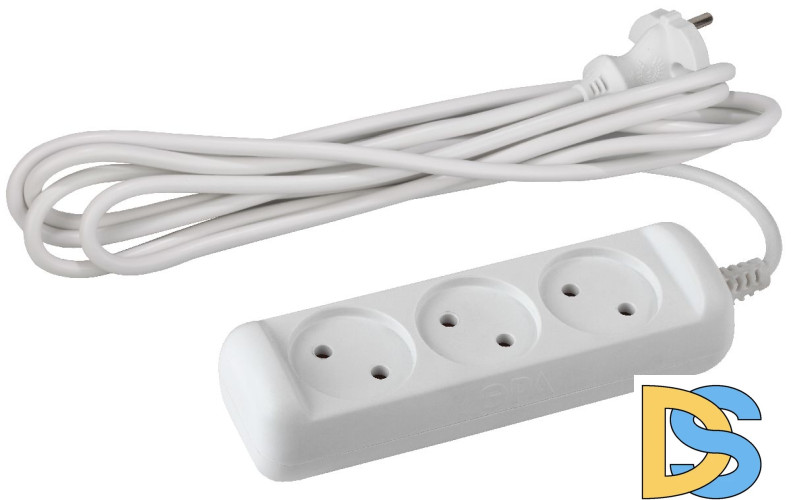 Удлинитель электрический Эра U-3-10m-2x1 Б0028358