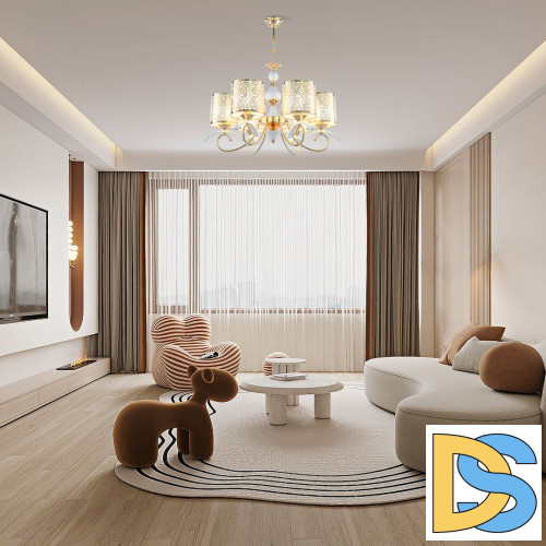 Подвесная люстра Arte Milano Florentia-9787 309787/6 Wh/Gd