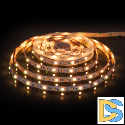 Светодиодная лента Elektrostandard 24V 14,4W 60Led 5050+5050 IP20 MIX RGB/теплый белый, 5м 4690389172250