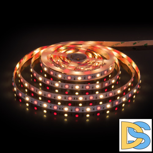 Светодиодная лента Elektrostandard 24V 14,4W 60Led 5050+5050 IP20 MIX RGB/теплый белый, 5м 4690389172250