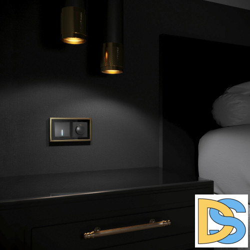 Рамка на 2 поста Werkel Baguette (черный W0022852