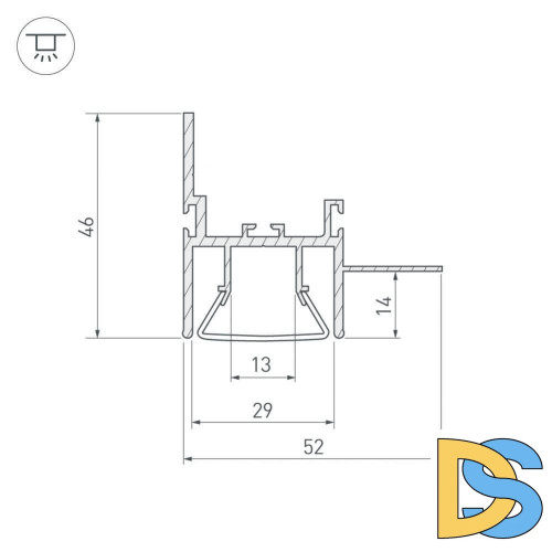 Профиль Arlight FOLED-WALL-2000 023865