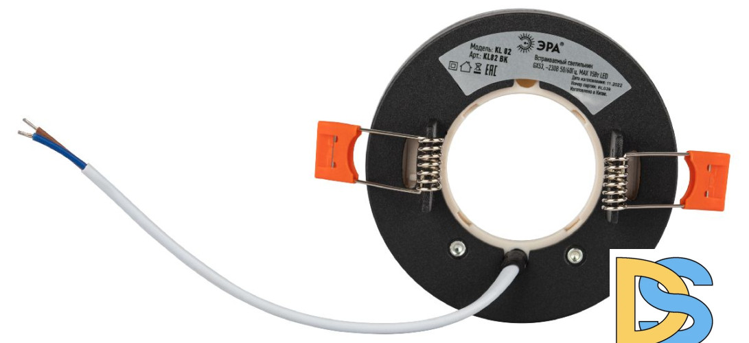 Встраиваемый светильник Эра KL82 BK Б0058400