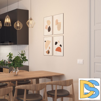 Выключатель одноклавишный проходной с подсветкой (белый) W1212101