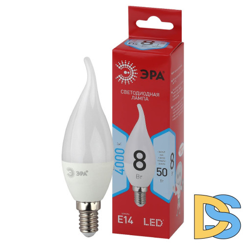 Лампа светодиодная Эра E14 8W 4000K LED BXS-8W-840-E14 R Б0051848