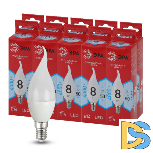 Лампа светодиодная Эра E14 8W 4000K LED BXS-8W-840-E14 R Б0051848
