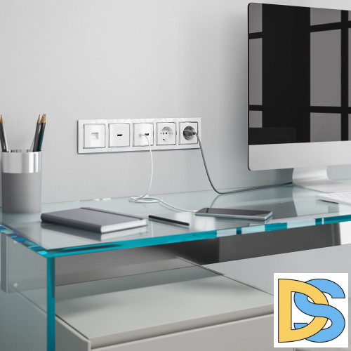 Розетка HDMI Werkel (белый) W1186001