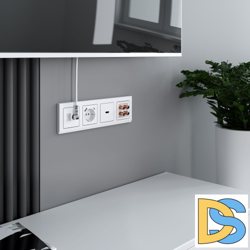 Розетка HDMI Werkel (белый) W1186001