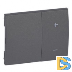 Лицевая панель для нажимного светорегулятора Legrand Galea Life - темная бронза