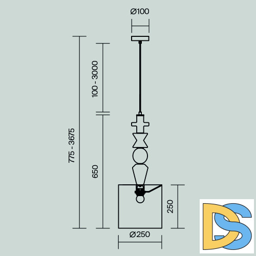 Подвесной светильник Maytoni Comforty MOD298PL-01W1