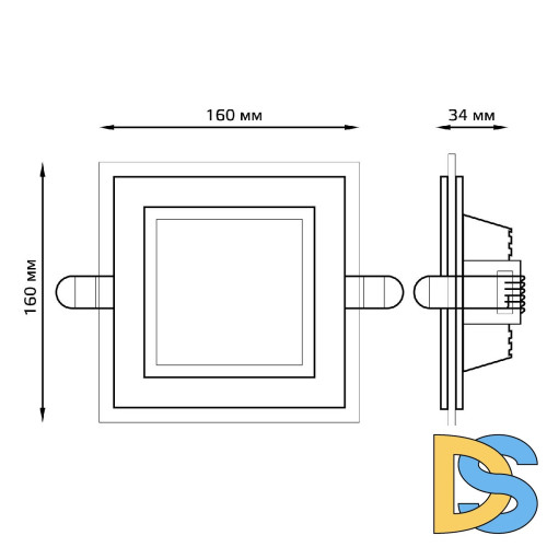 Встраиваемый светодиодный светильник Gauss 948111112