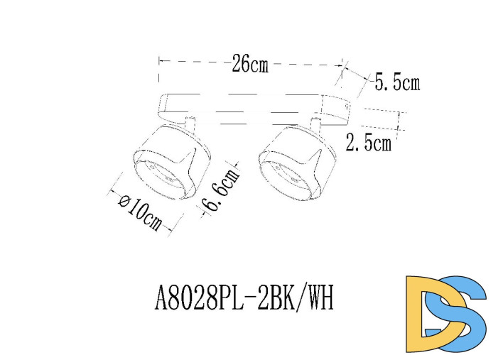Спот Arte Lamp Amaks A8028PL-2BK