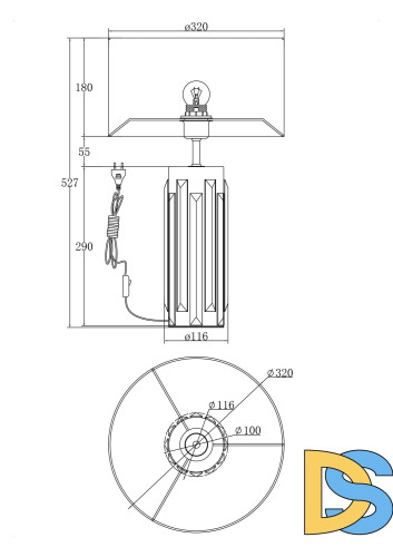 Настольная лампа Maytoni Muse MOD304TL-01CH