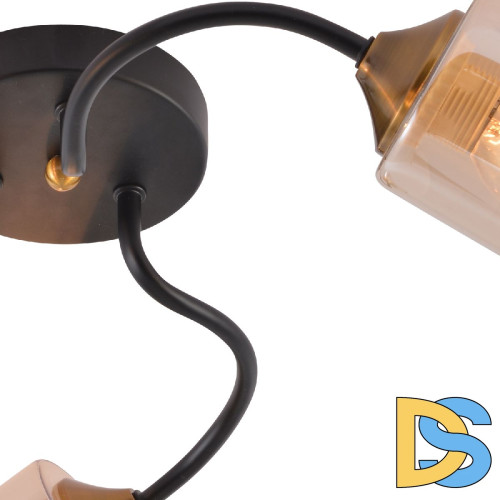 Потолочная люстра Reluce 01608-0.3-03 BK+BRASS