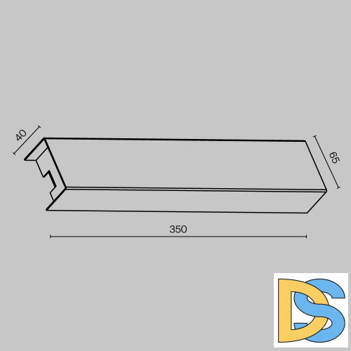Короб для блока питания Maytoni Elasity TRA160BDR-B