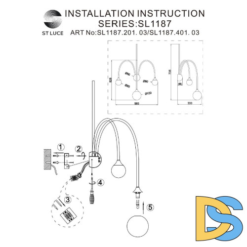 Бра ST Luce Vive SL1187.401.03