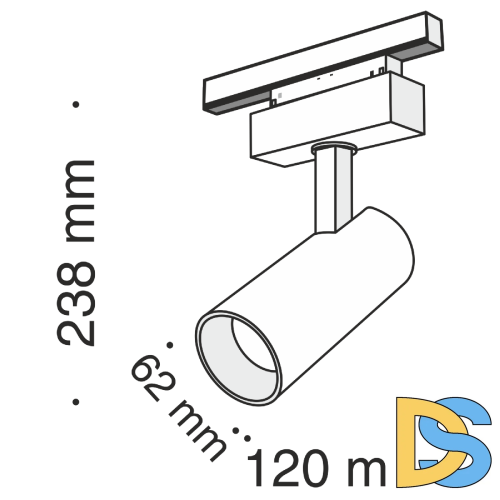 Трековый светильник Maytoni Track lamps TR019-2-15W3K-B