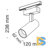 Трековый светильник Maytoni Track lamps TR019-2-15W3K-B