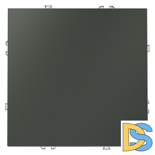 Перекрестный переключатель встраиваемый VOLTUM S70 одноклавишный 10А, (титан)